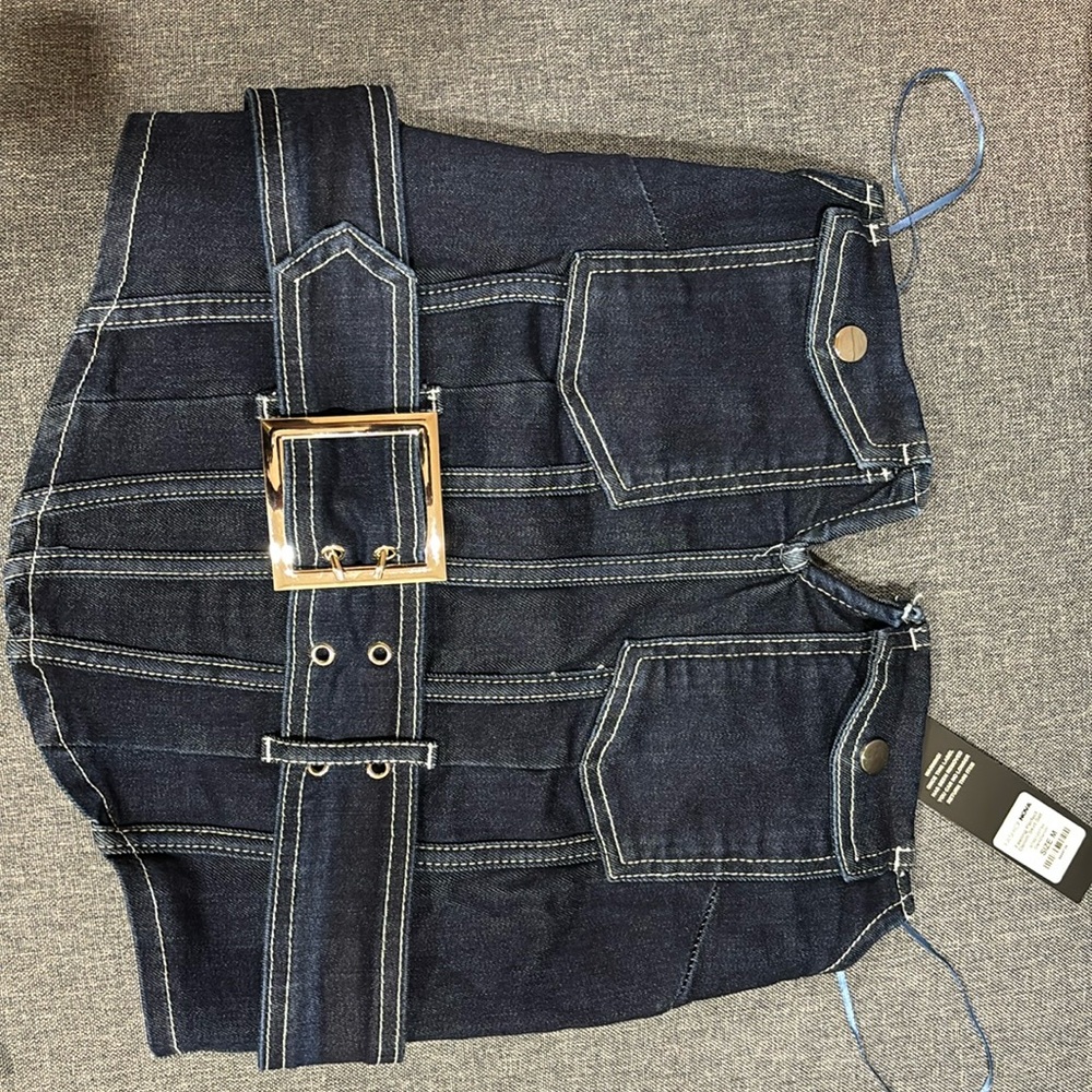 2 piece denim fashion nova set